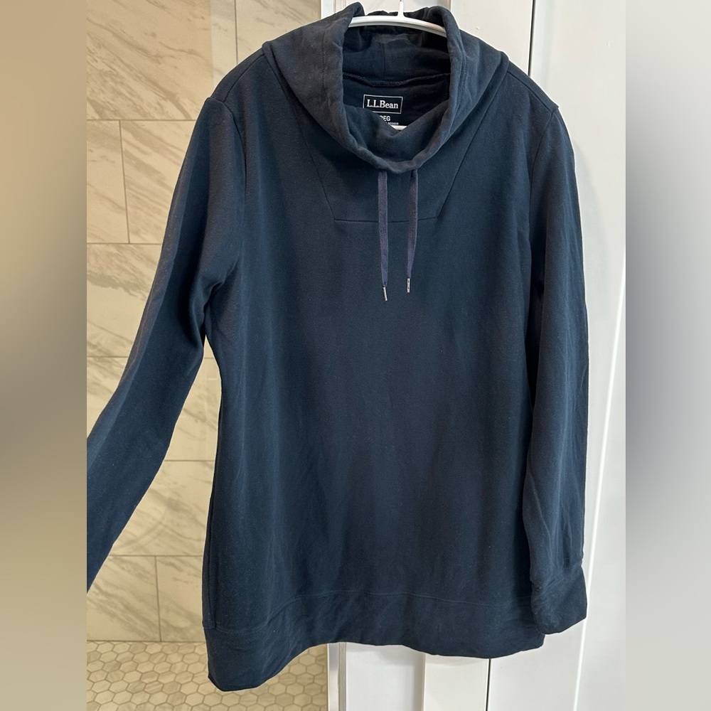 LL Bean Cozy Tunic Long-Sleeve Top Small